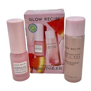 GLOW RECIPE Watermelon Glow PHA+BHA Pore Tight Toner and Niacinamide Dew Drops